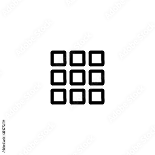 Grid view icon vector isolated on background. Trendy sweet symbol. Pixel perfect. illustration EPS 10. - Vector