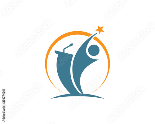 creative speaker logo template