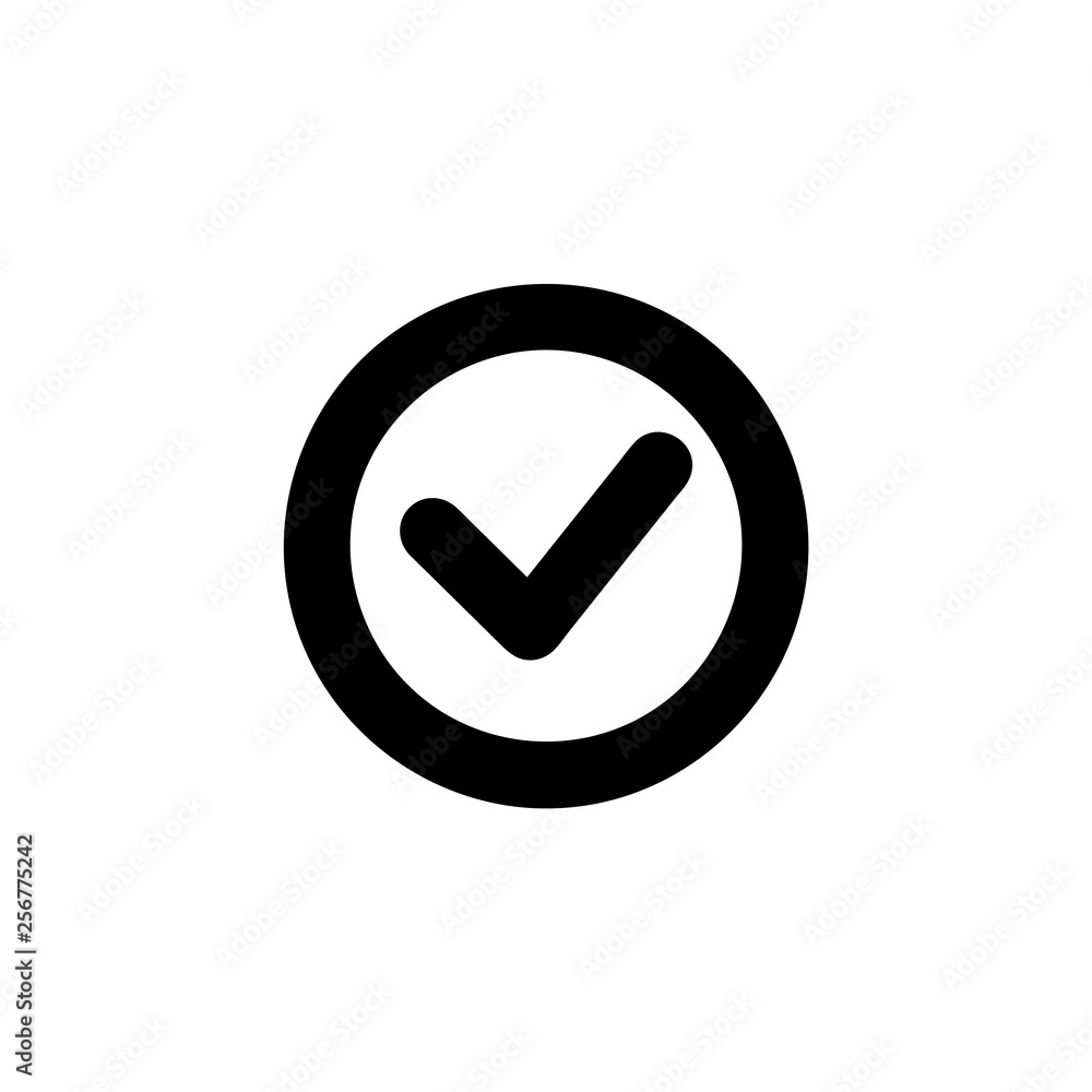 Done icon vector isolated on background. Trendy sweet symbol. Pixel perfect. illustration EPS 10. - Vector Done icon vector isolated on background. Trendy sweet symbol. Pixel perfect. illustration EPS 10. - Vector