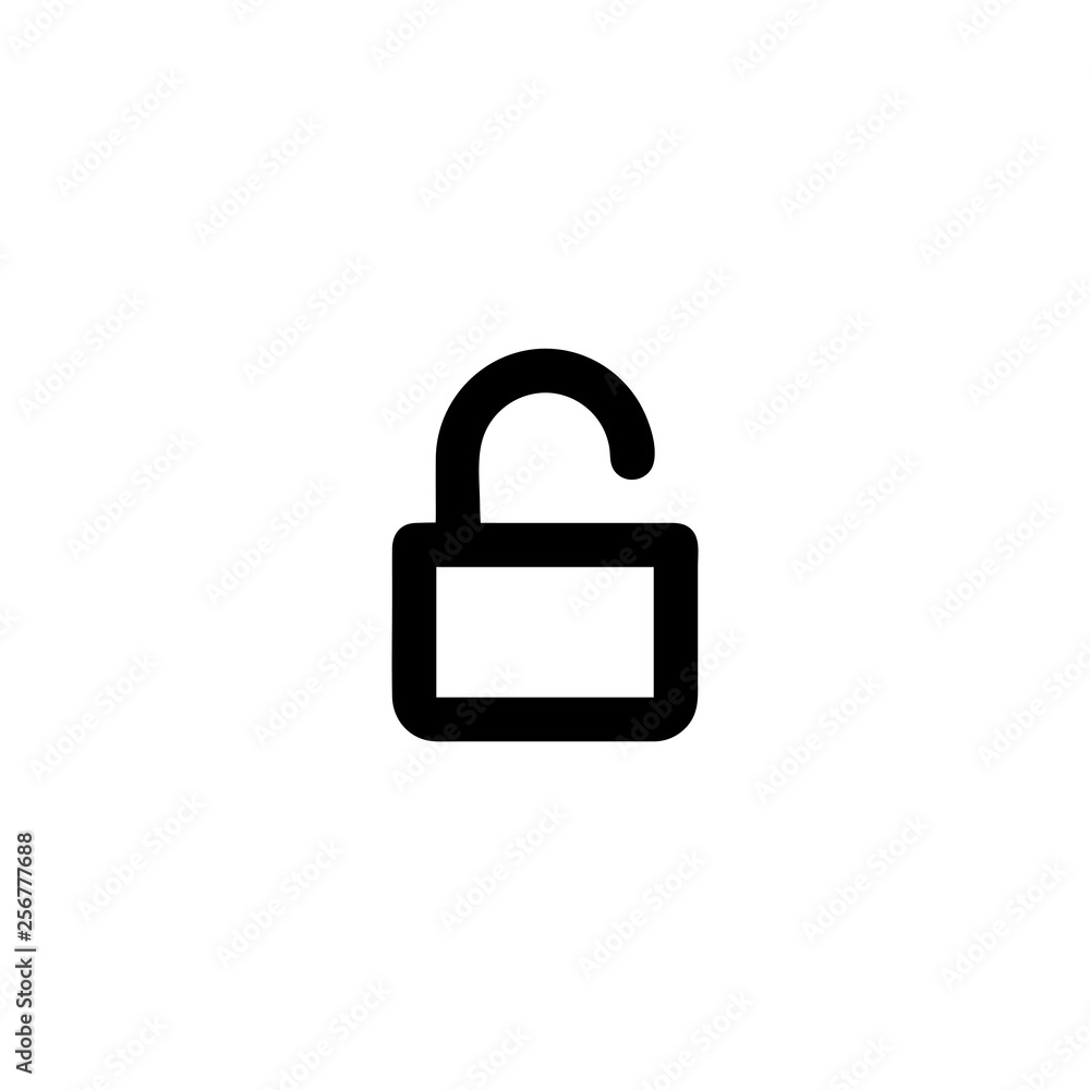 Unlock icon vector isolated on background. Trendy sweet symbol. Pixel perfect. illustration EPS 10. - Vector Unlock icon vector isolated on background. Trendy sweet symbol. Pixel perfect. illustration EPS 10. - Vector