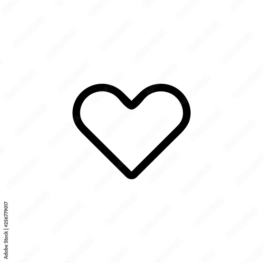 Heart icon vector isolated on background. Trendy sweet symbol. Pixel perfect. illustration EPS 10. - Vector