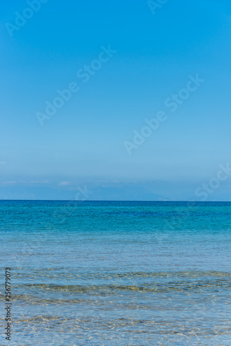 Clear Turquoise Blue Water at a Southern Mediterranean Beach in Italy © JonShore