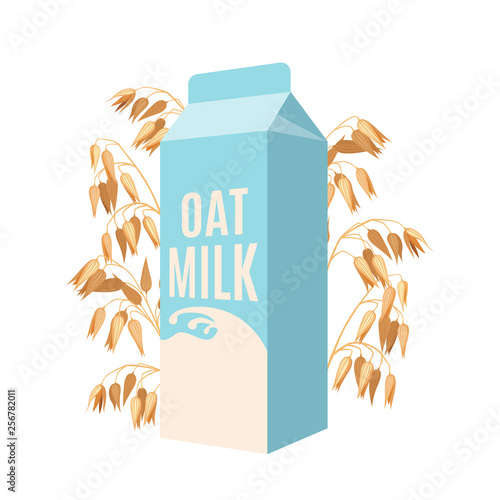 Oat milk icon isolated on white background.