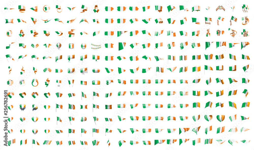 very big collection of vector flags of the Ireland very big collection of vector flags of the Ireland