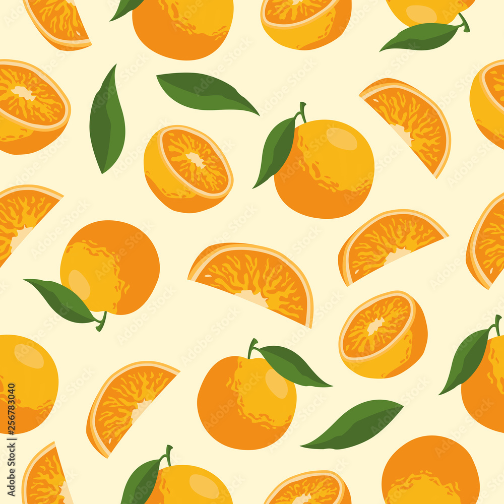 ORANGE FRUIT SEAMLESS PATTERN ORANGE FRUIT SEAMLESS PATTERN