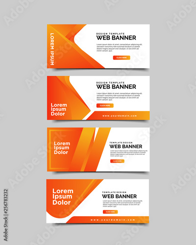 Wallpaper Mural Set of abstract vector banners.modern template design for web Torontodigital.ca