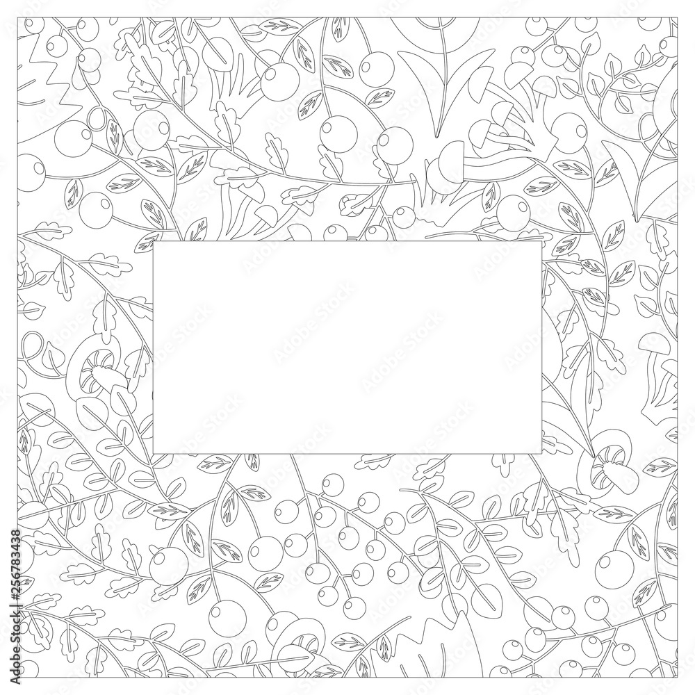 Vector illustration of floral cover