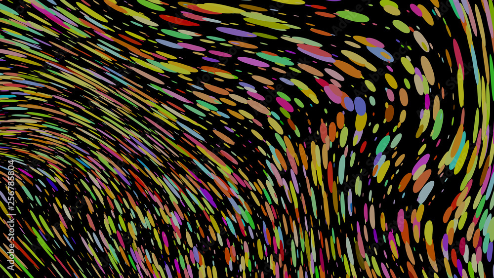 Obraz premium Colourful simple abstract background, wavy effect. Stipple effect. Rhythmic noise particles. Grain texture. Wallpaper with colorful strokes. Wall interior design, lockscreen, pattern for package