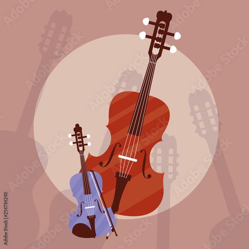 fiddle instrument musical icon