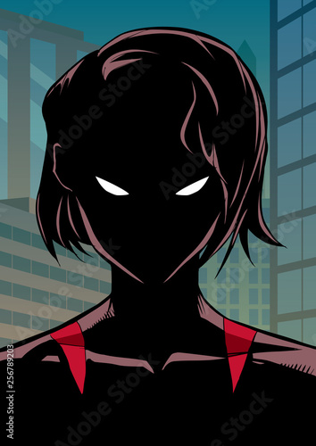 Superheroine Portrait in City