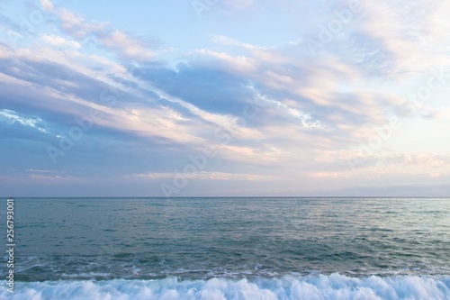 Tranquil sunset over the sea