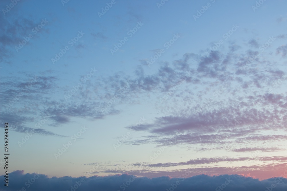 Obraz premium Tranquil sunset sky