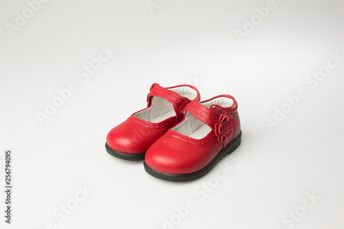 Beautiful red shoes for kid © hreniuca