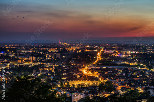 Karlsruhe Skyline Nacht