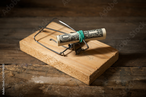 Tableau sur toile Money addiction concept