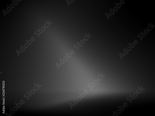 Black and gray background. Abstract black background for web design templates, christmas, halloween, valentine, product studio room and business report with smooth gradient color.