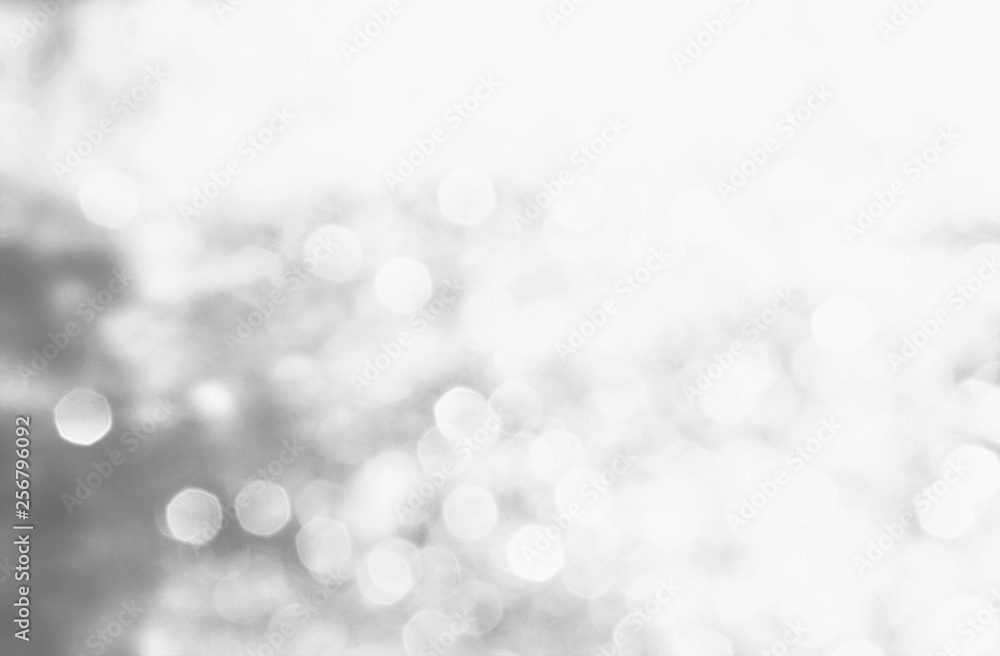 Winter black seasonal bokeh background. Gray bokeh light backgrounds.  Silver bubble background. Abstract blurred reflection lighting on gray  background. Stock Illustration | Adobe Stock