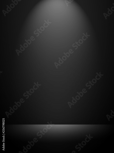 Black and gray background. Abstract black background for web design templates, christmas, halloween, valentine, product studio room and business report with smooth gradient color.