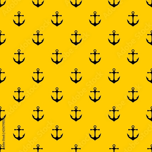 Anchor pattern seamless vector repeat geometric yellow for any design