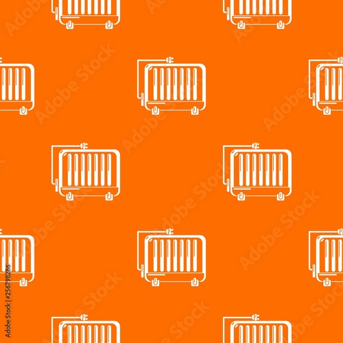Electric battery pattern vector orange for any web design best