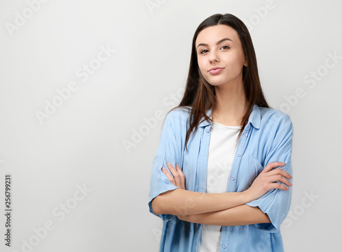 Portrait of beautiful woman...
