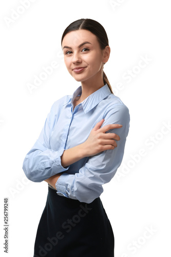 Portrait of beautiful busin...