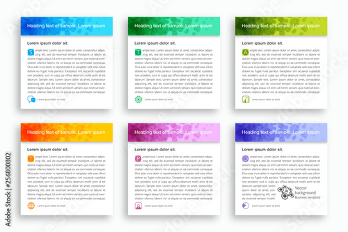 Banner and heading design, Vector graphics