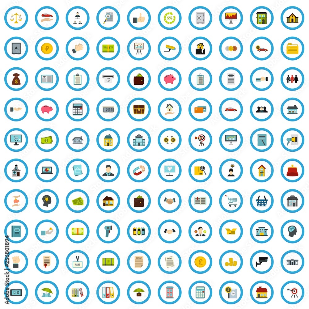 100 loan icons set in flat style for any design vector illustration 100 loan icons set in flat style for any design vector illustration