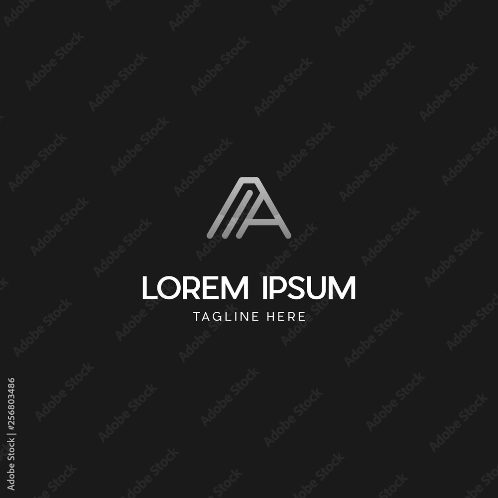 Modern and unique letter A initials logo design, Abstract letter A modern logo icon design concept. Modern and unique letter A initials logo design, Abstract letter A modern logo icon design concept.