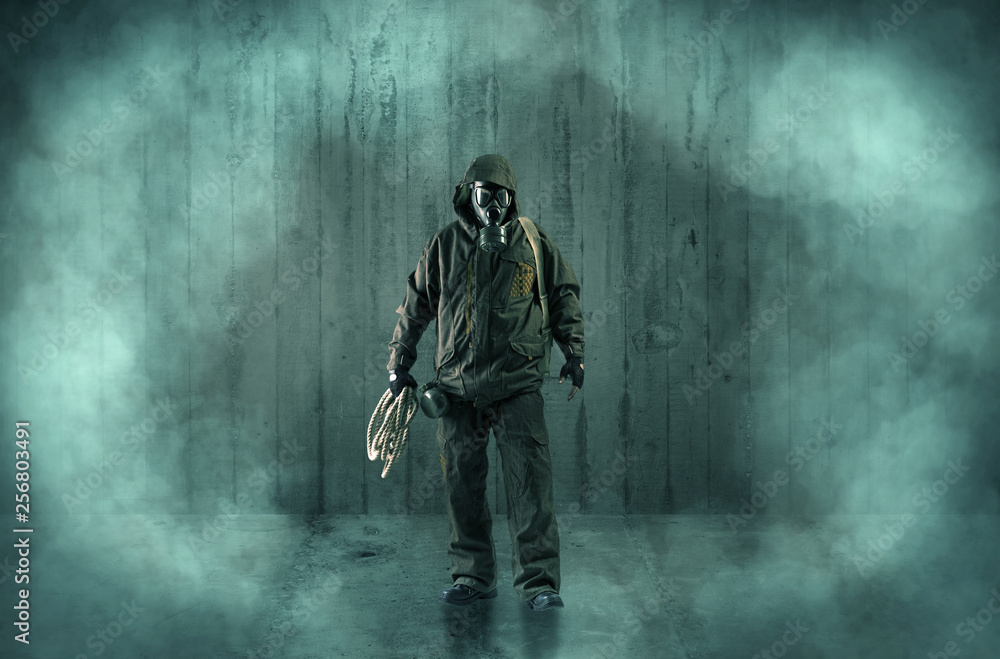 Dreadful dangerous man with wood, shanty wallpaper and fume around
Dreadful dangerous man with wood, shanty wallpaper and fume around