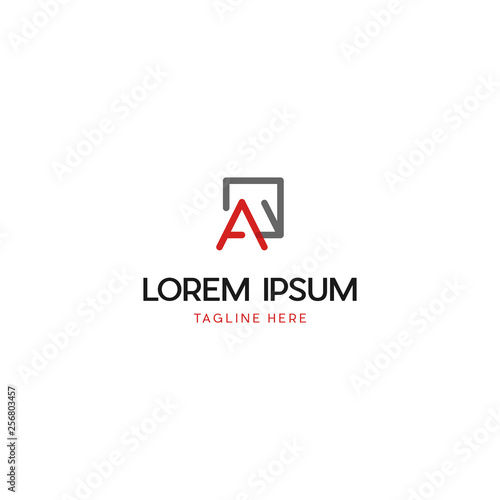 Modern and unique letter A initials logo design, Abstract letter A modern logo icon design concept. 