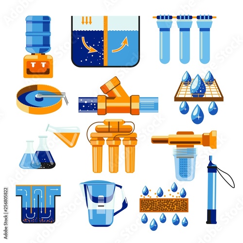 Water filters cleaning and purification filtration drink pipeline