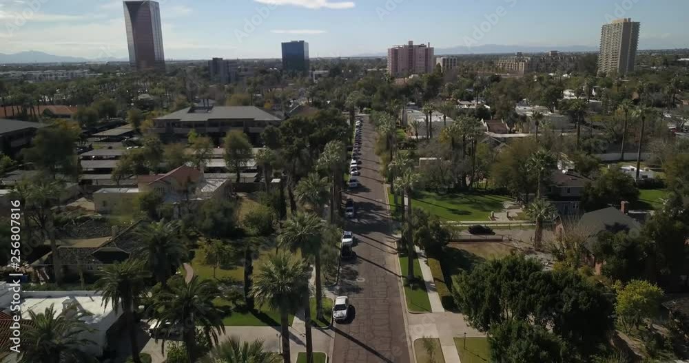 panning up to skyline of phoenix. panning up to skyline of phoenix.