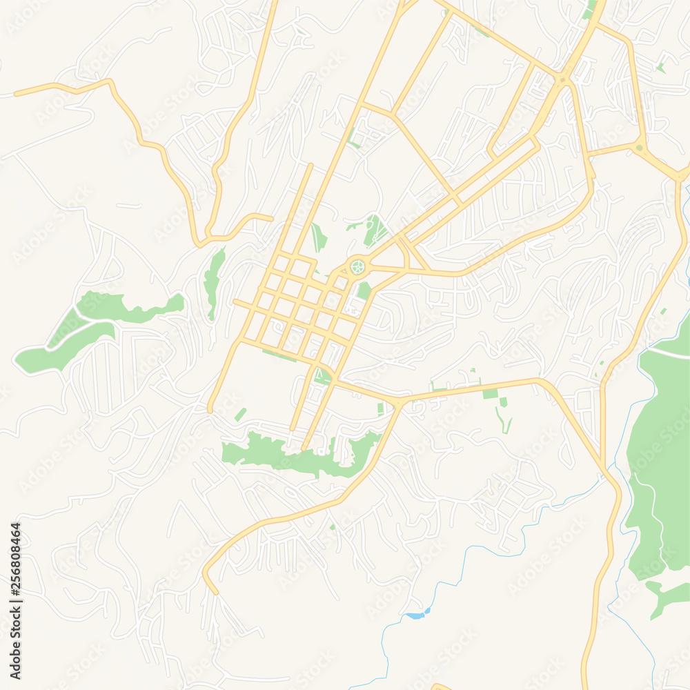 Khankendi, Azerbaijan printable map