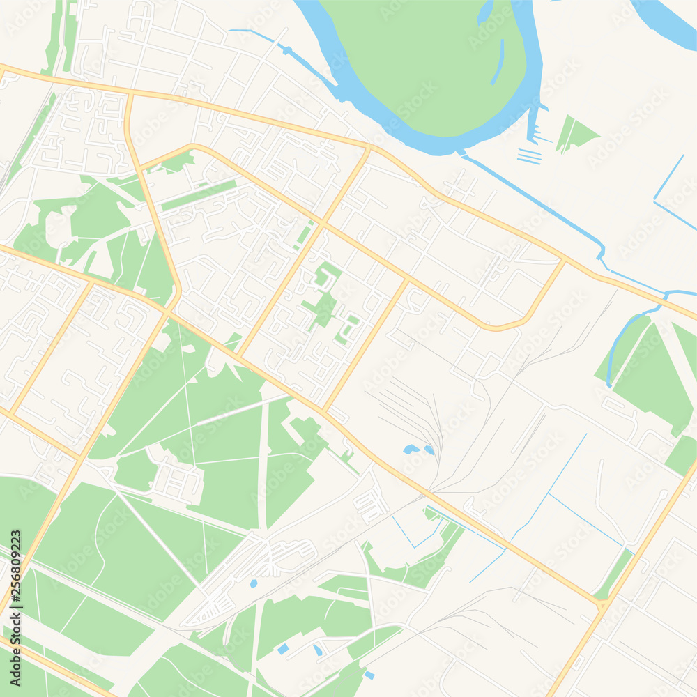 Svietlahorsk, Belarus printable map