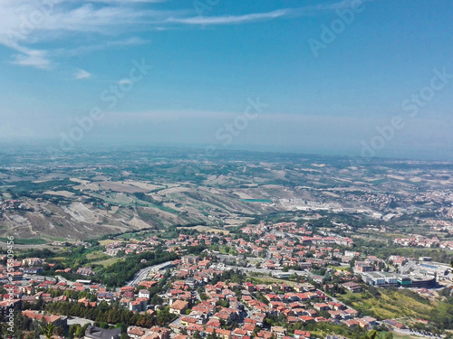 Fototapeta Naklejka Na Ścianę i Meble -  Landscape of Romagna from San Marino.