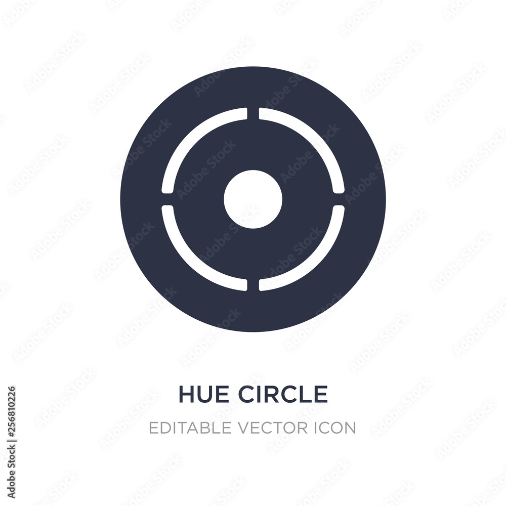 hue circle icon on white background. Simple element illustration from UI concept. hue circle icon on white background. Simple element illustration from UI concept.