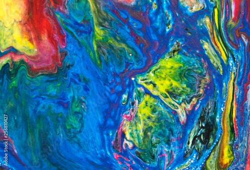 abstract blue  green marble texture  acrylics art
