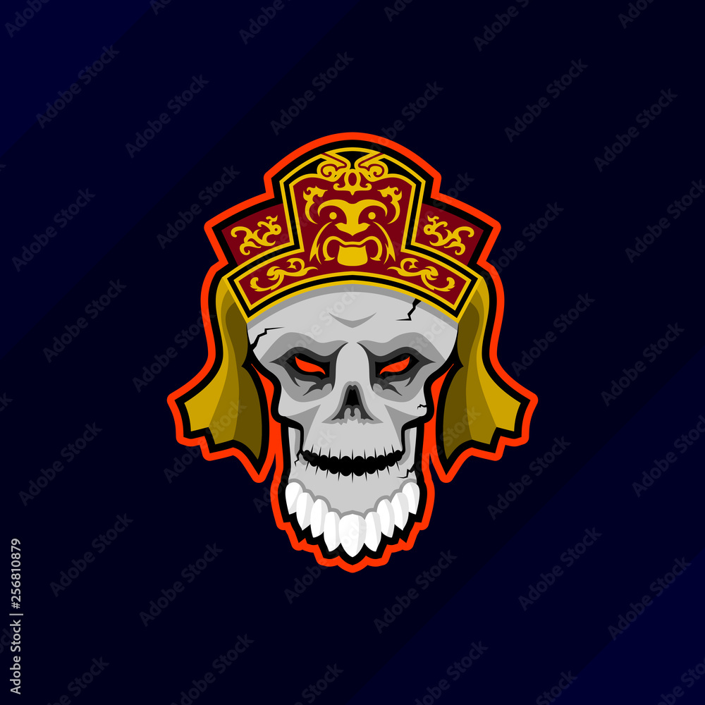 Fototapeta premium Vampire skull esport gaming mascot logo.