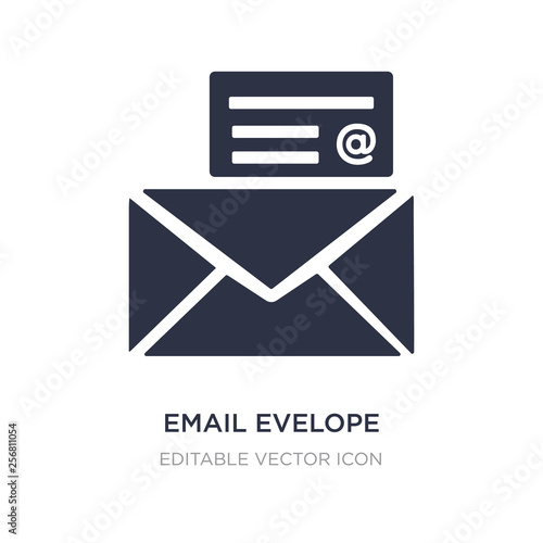 email evelope icon on white background. Simple element illustration from UI concept.