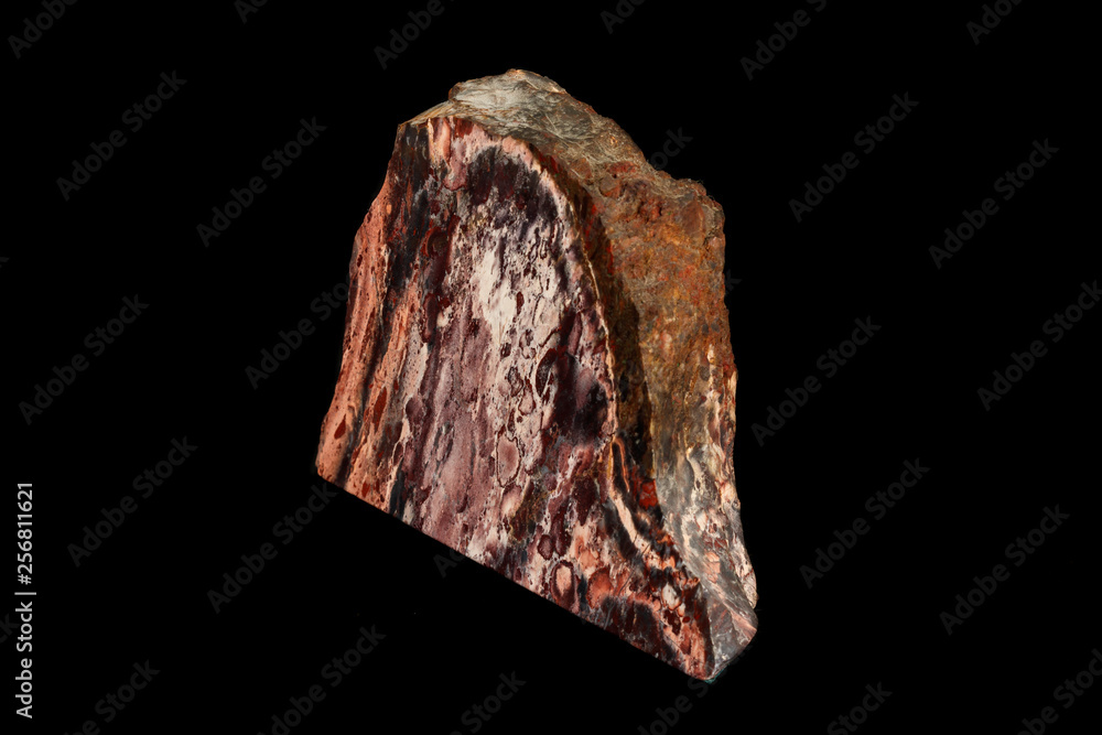 macro stone mineral jasper on black background macro stone mineral jasper on black background