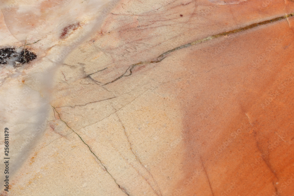 Fototapeta premium macro stone mineral jasper on black background