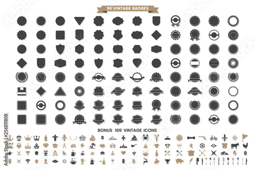 Vintage Retro Vector Logo for banner