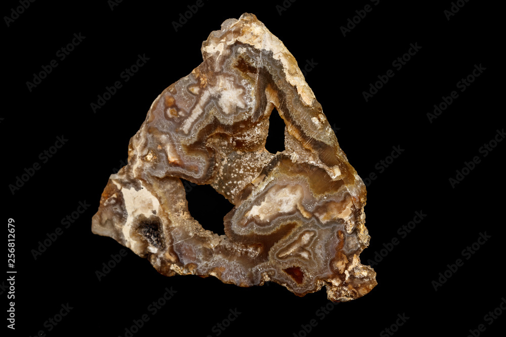 macro stone mineral agate on black background macro stone mineral agate on black background