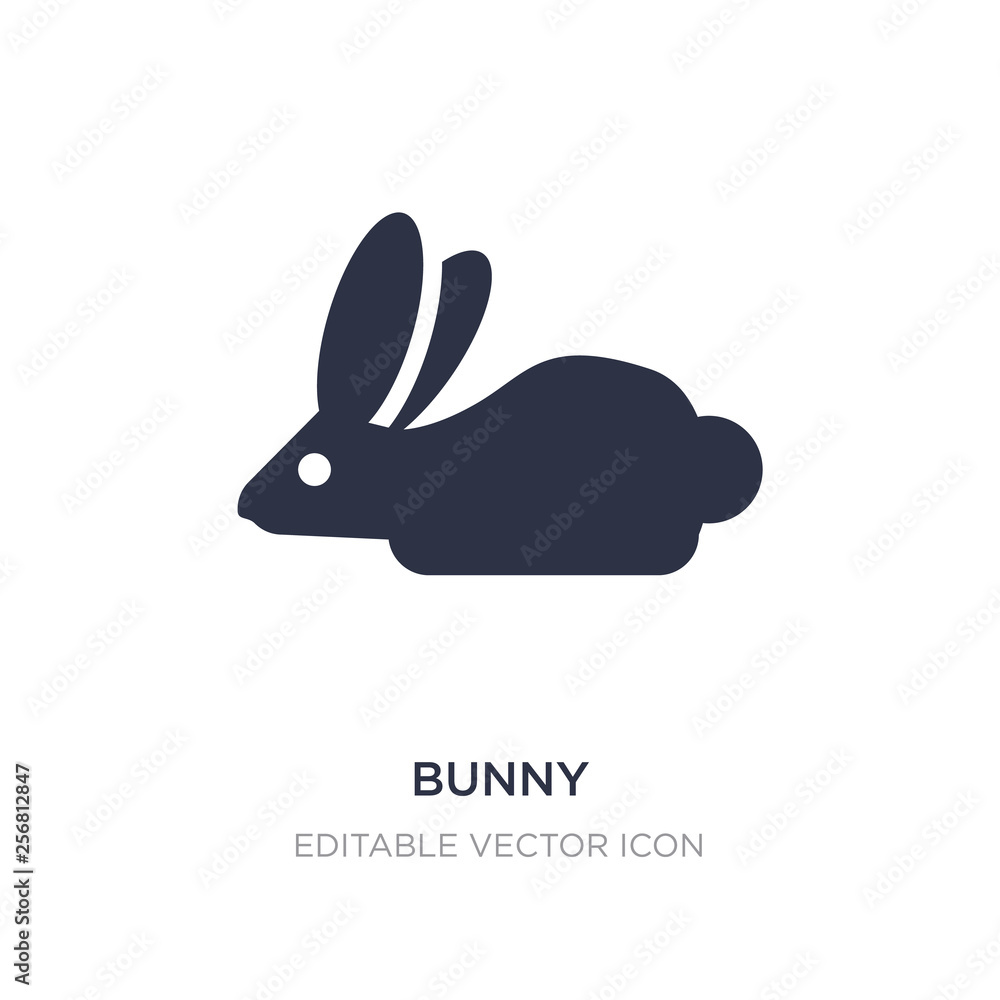 bunny icon on white background. Simple element illustration from Animals concept. bunny icon on white background. Simple element illustration from Animals concept.