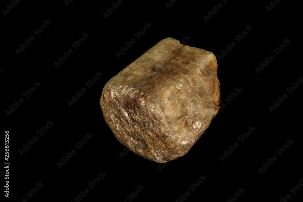 macro stone mineral Beryl on a black background macro stone mineral Beryl on a black background