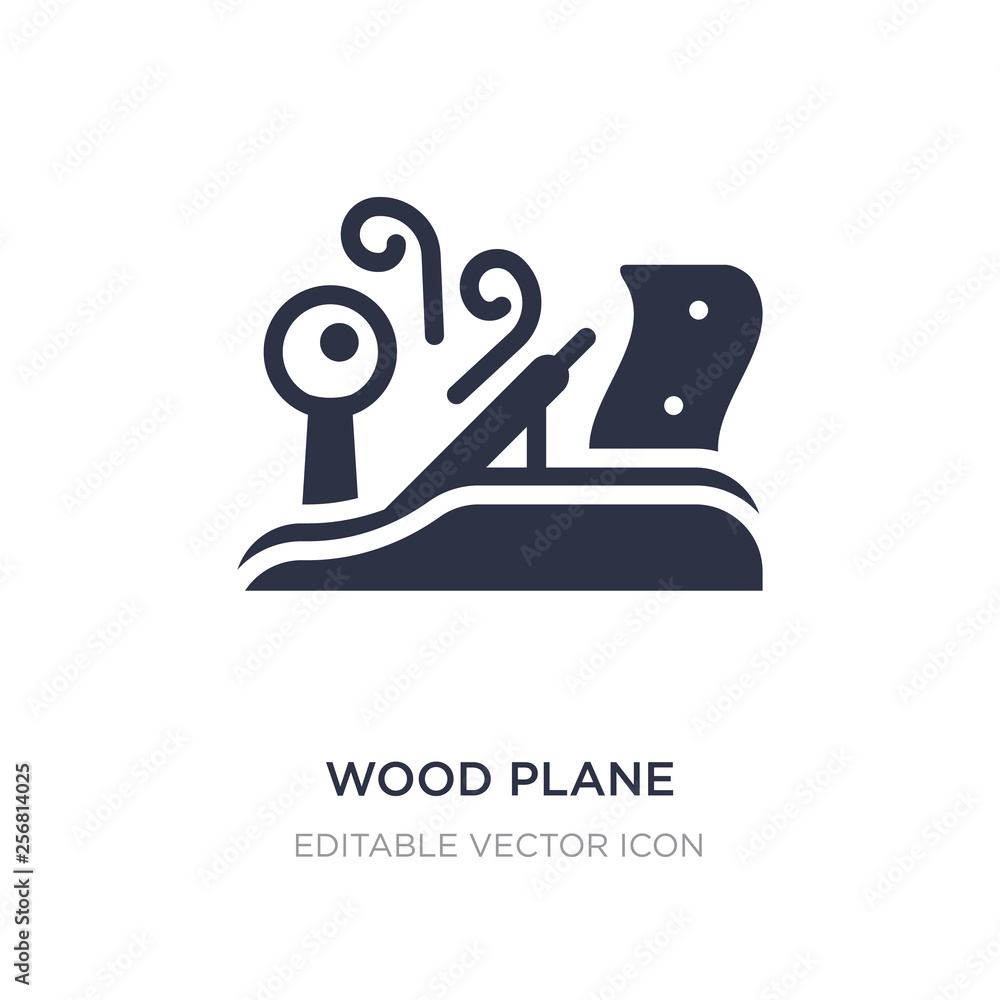 wood plane icon on white background. Simple element illustration from Architecture and city concept. wood plane icon on white background. Simple element illustration from Architecture and city concept.