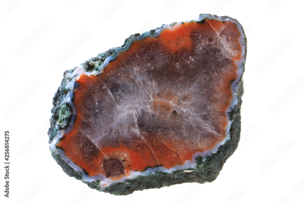 czech agate mineral gem isolated