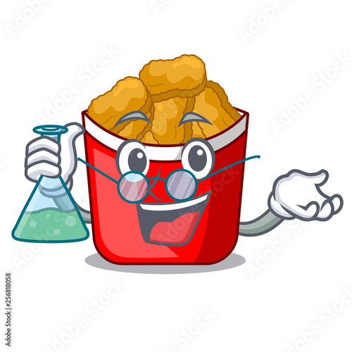 Professor Chicken nuggets on above cartoon plate