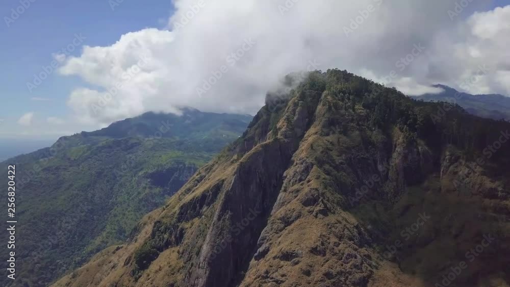 Sri Lanka mountain clouds drone Sri Lanka mountain clouds drone